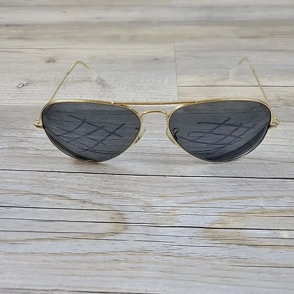 Ray-Ban Sunglasses RB3025 L0205 Aviator Gold Metal  58-14 Italy FRAMES‎ ONLY